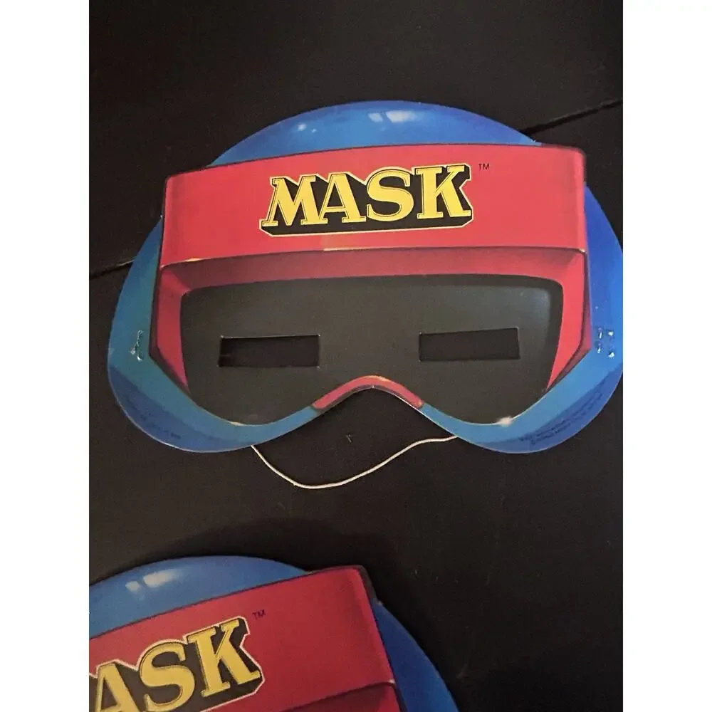 Vintage 1985 MASK Kenner Parker Toys Cardboard Costume Masks Lot of 3